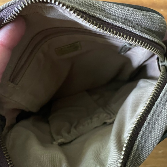 PICARD Crossbody Bag Canvas Buffalo Leather Shoulder Purse Adjustable Strap - Picture 7 of 9